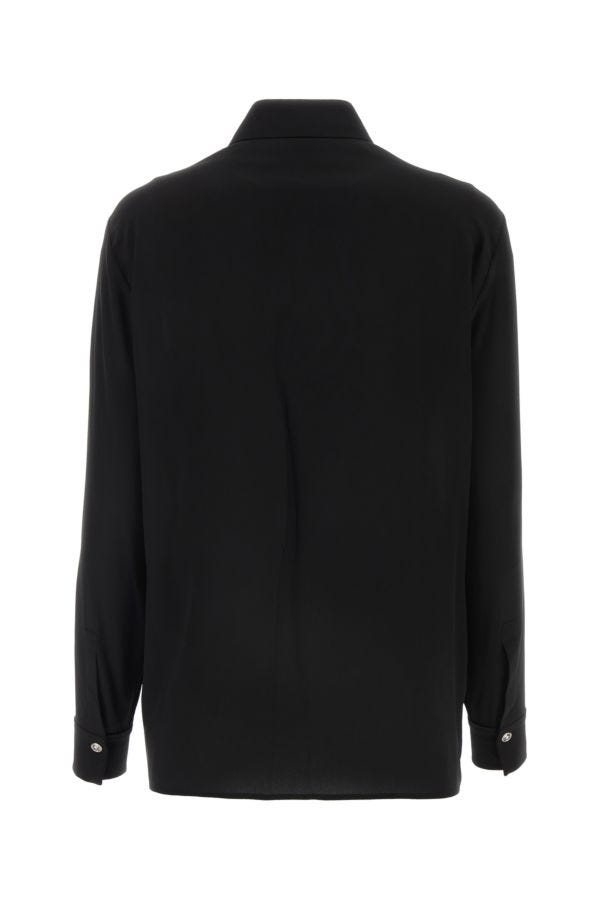 VERSACE | Black crepe shirt