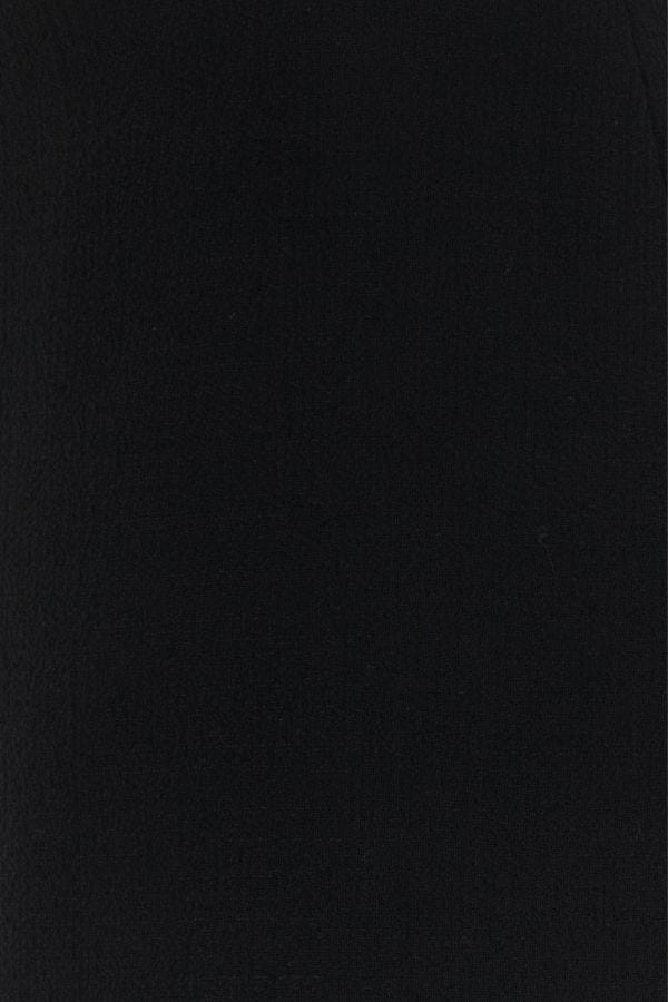 VERSACE | Black stretch wool blend skirt