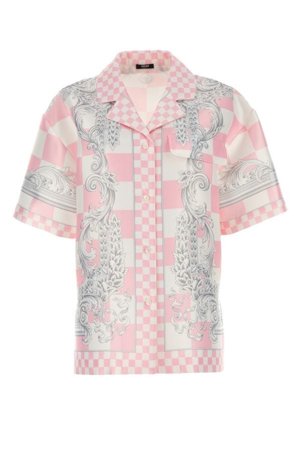 VERSACE | Printed duchesse shirt