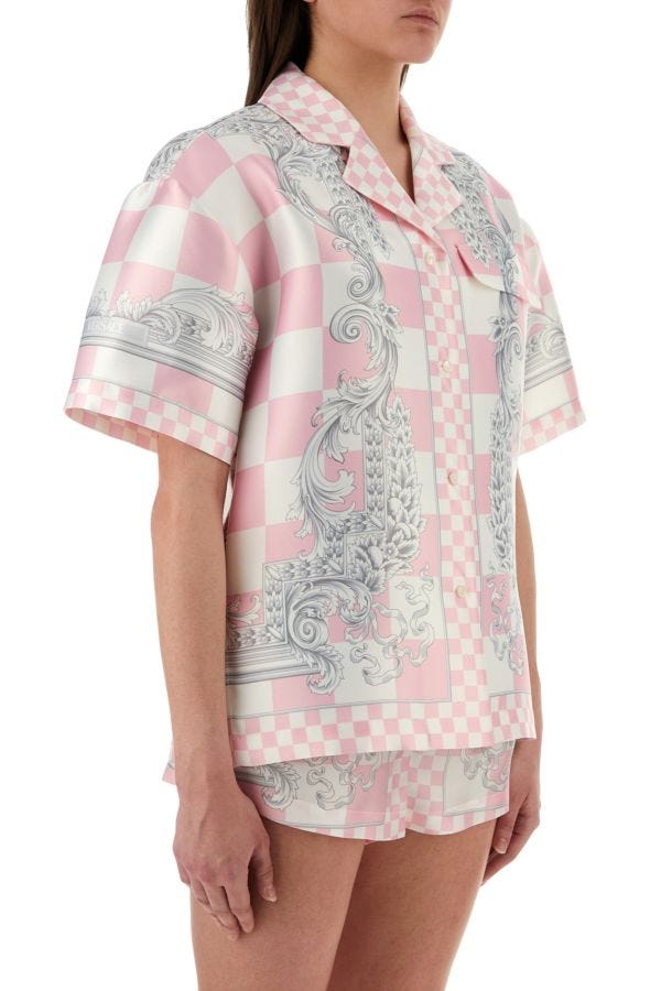 VERSACE | Printed duchesse shirt