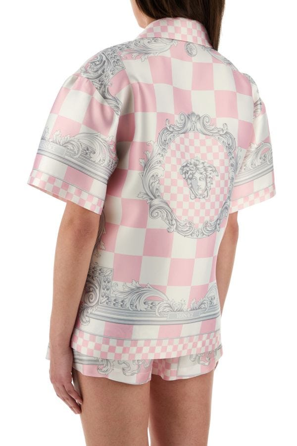 VERSACE | Printed duchesse shirt