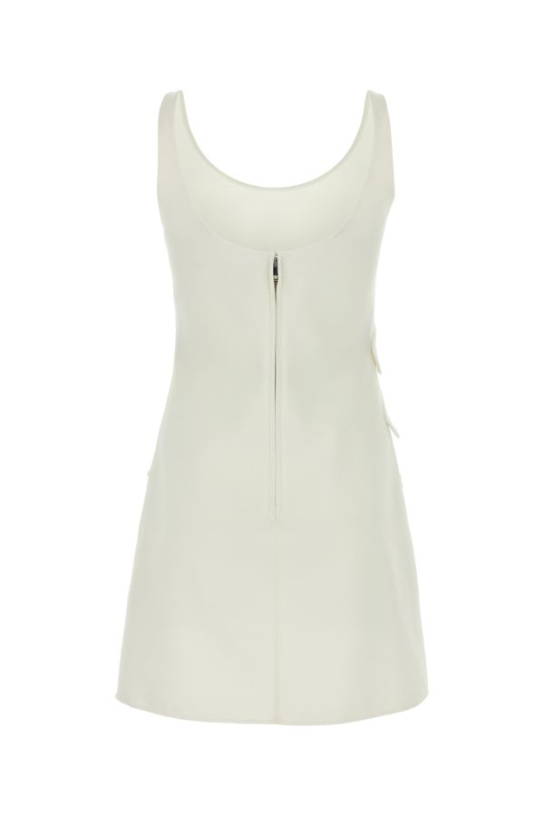 VERSACE | White polyester blend mini dress