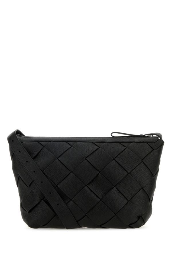 BOTTEGA VENETA | Black leather Diago crossbody bag