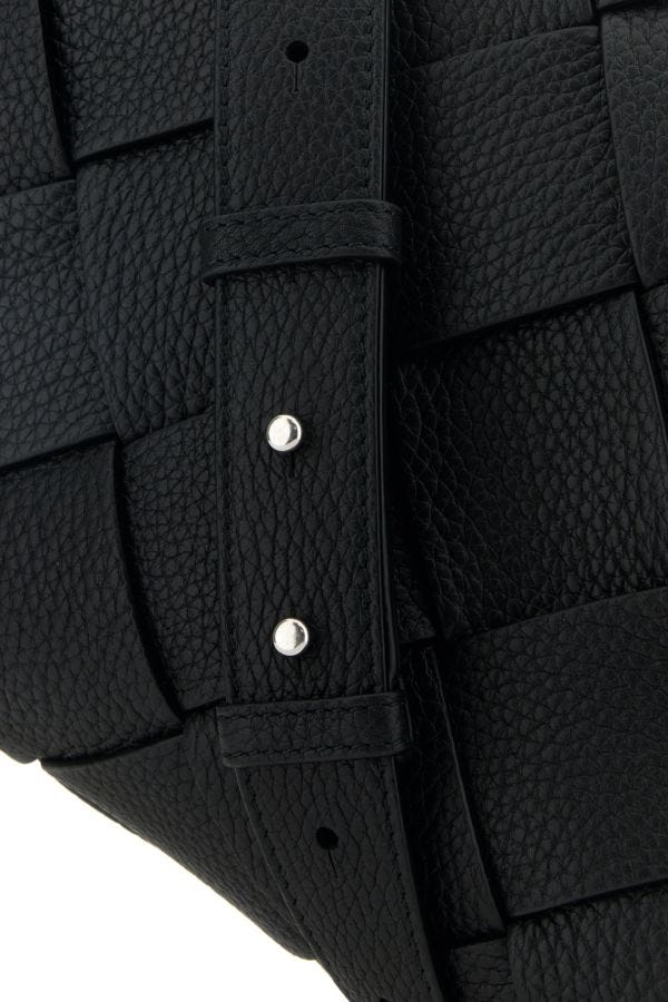 BOTTEGA VENETA | Black leather Diago crossbody bag