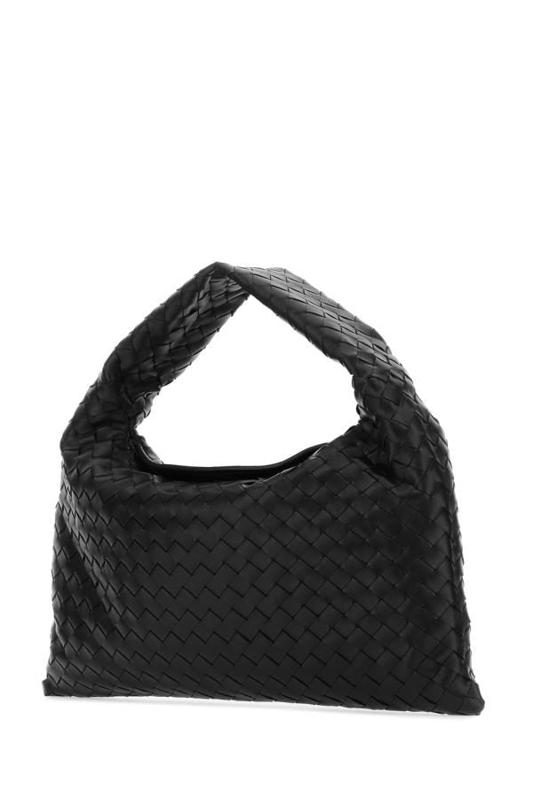 BOTTEGA VENETA | Black leather small Hop shoulder bag