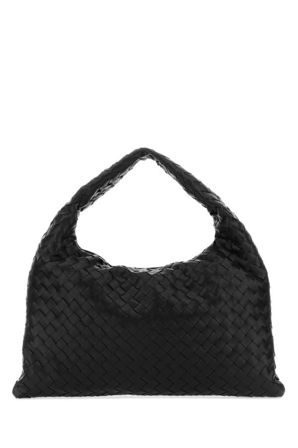 BOTTEGA VENETA | Black leather small Hop shoulder bag