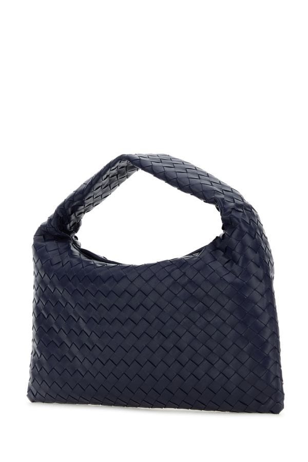 BOTTEGA VENETA | Dark blue leather small Hop shoulder bag