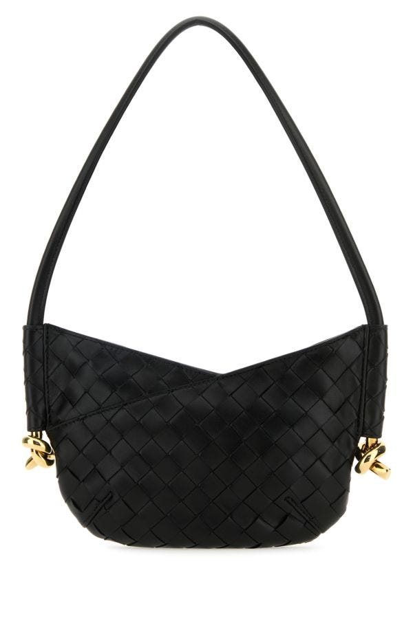 BOTTEGA VENETA | Black nappa leather mini Solstice shoulder bag