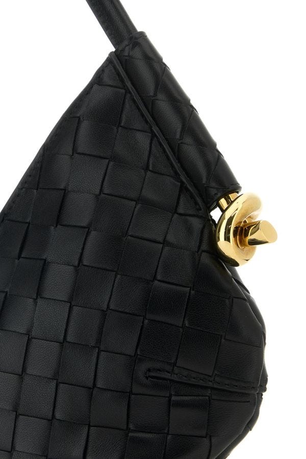 BOTTEGA VENETA | Black nappa leather mini Solstice shoulder bag