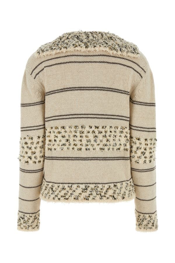 BOTTEGA VENETA | Embroidered wool blend polo shirt