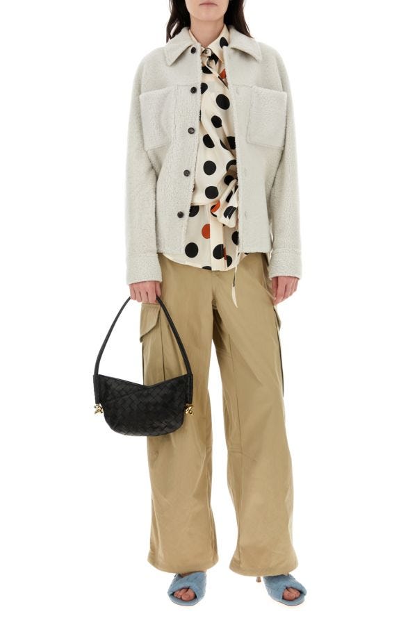 BOTTEGA VENETA | Beige cotton blend cargo pant