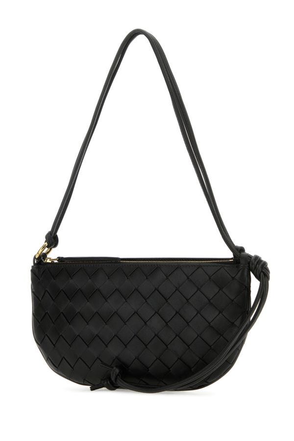 BOTTEGA VENETA | Black leather Gemelli shoulder bag