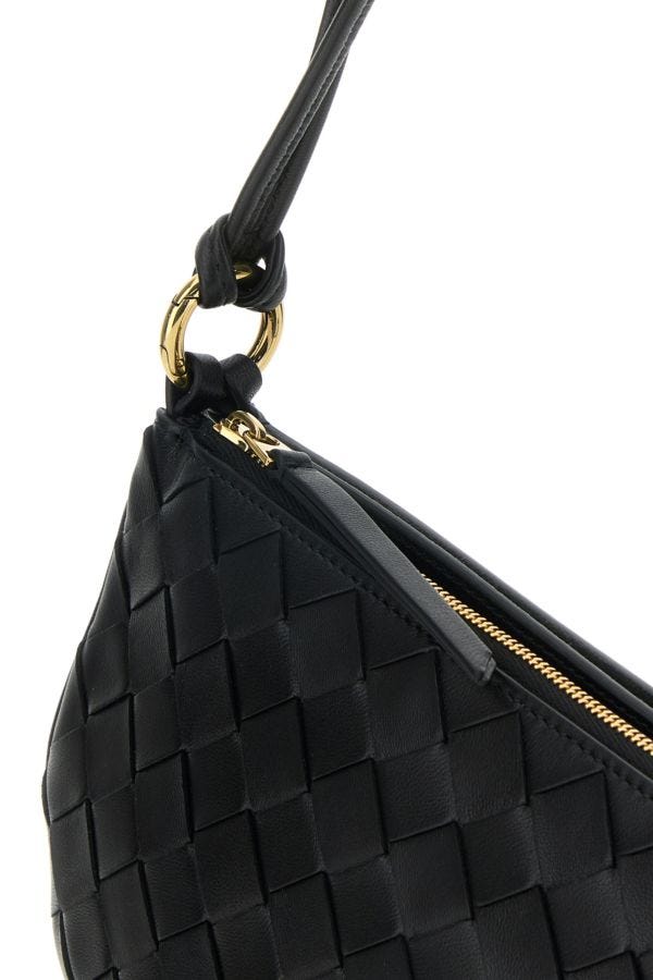 BOTTEGA VENETA | Black leather Gemelli shoulder bag