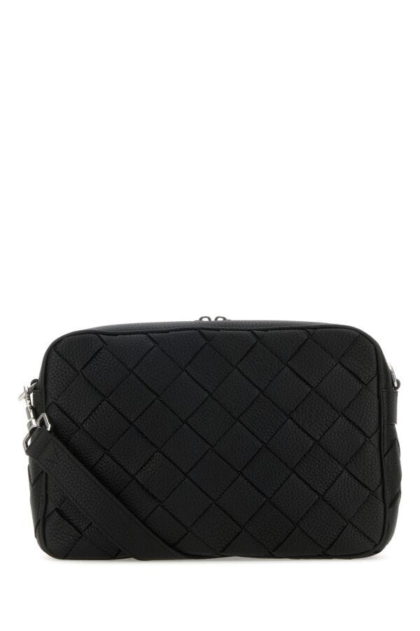 BOTTEGA VENETA | Black leather medium Camera crossbody bag
