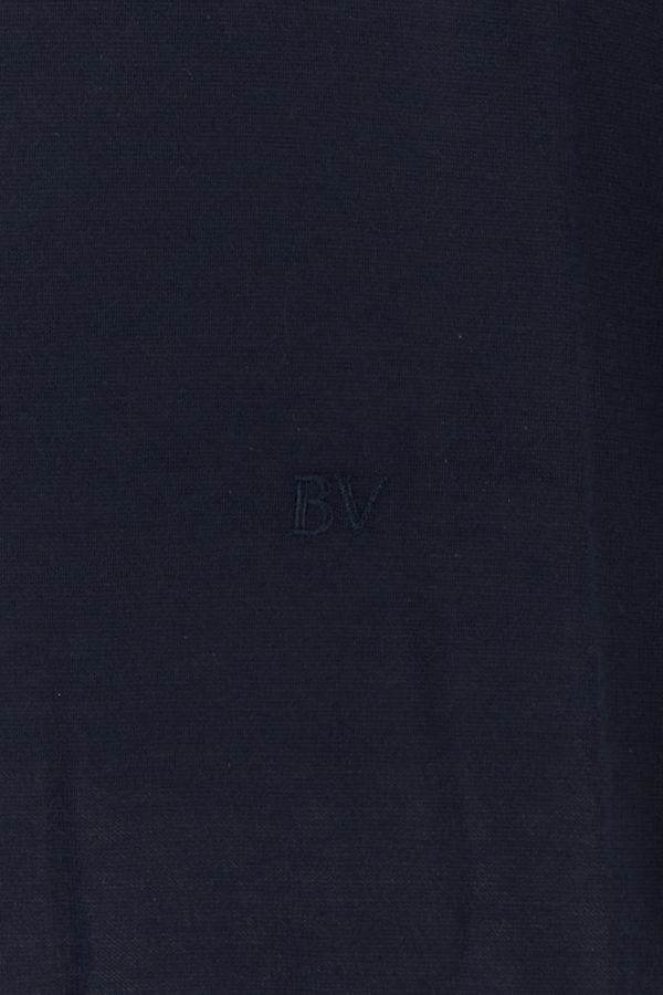 BOTTEGA VENETA | Midnight blue cashmere polo shirt