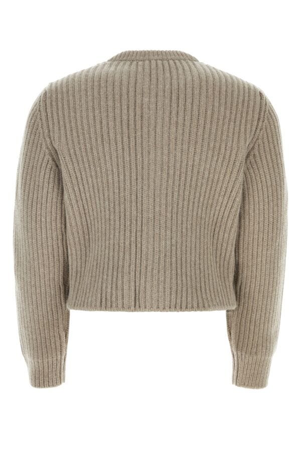 BOTTEGA VENETA | Dove grey wool blend cardigan