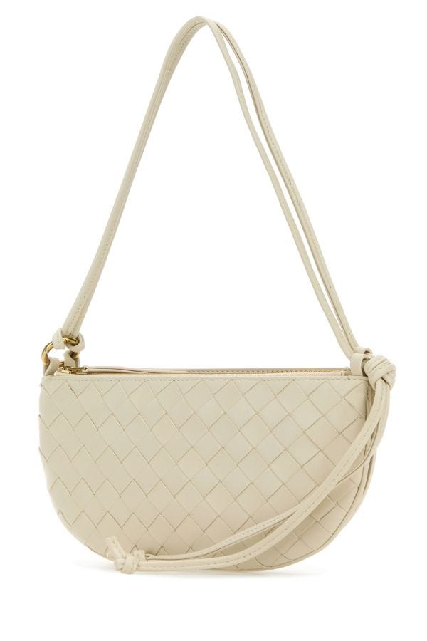 BOTTEGA VENETA | Ivory leather Gemelli shoulder bag