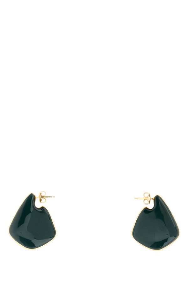 BOTTEGA VENETA | Gold 925 silver small Fin earrings