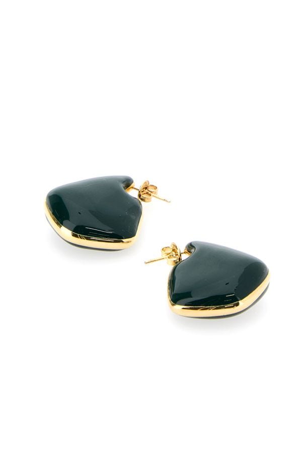 BOTTEGA VENETA | Gold 925 silver small Fin earrings