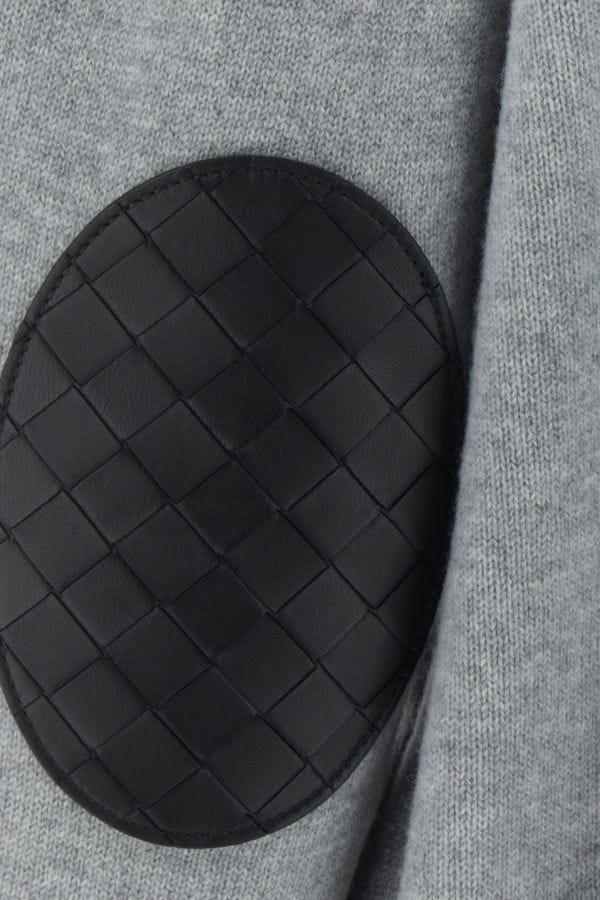 BOTTEGA VENETA | Grey stretch cashmere blend cardigan