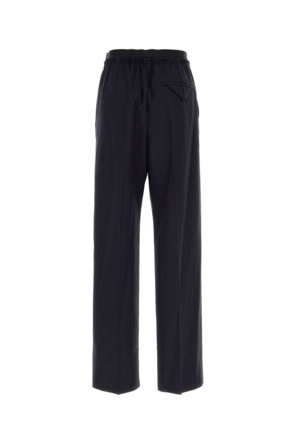 BOTTEGA VENETA | Midnight blue wool wide-leg pant