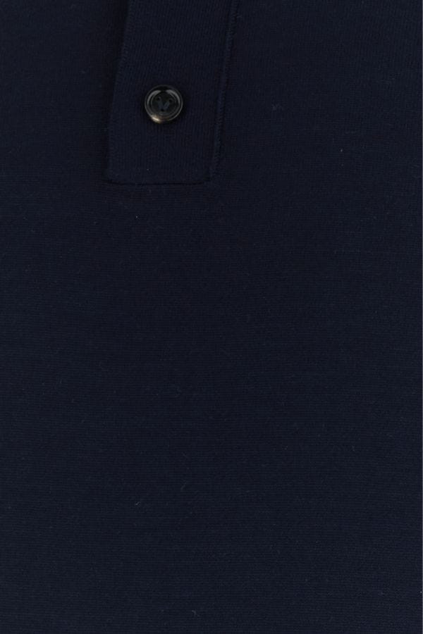 BOTTEGA VENETA | Dark blue wool polo shirt