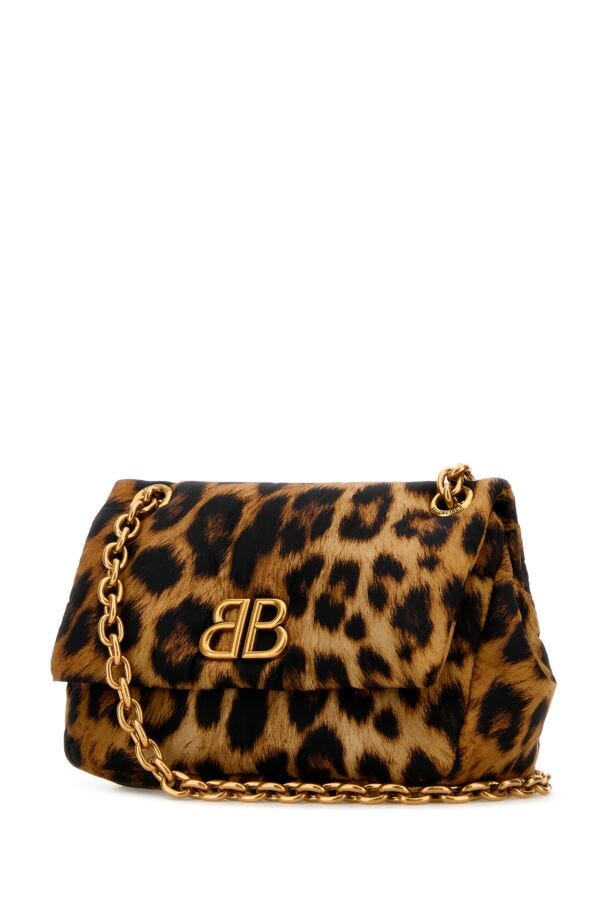 BALENCIAGA | Printed nylon mini Monaco shoulder bag