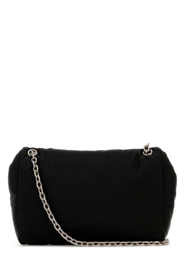 BALENCIAGA | Black nylon medium Monaco shoulder bag