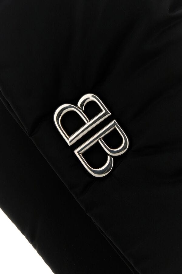BALENCIAGA | Black nylon medium Monaco shoulder bag