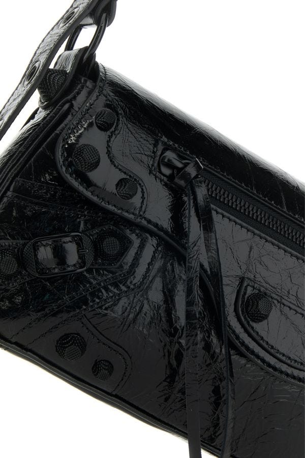 BALENCIAGA | Black leather small Le Cagole Sling shoulder bag