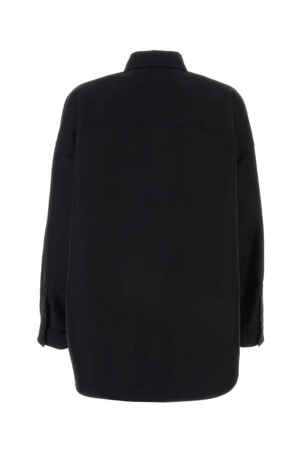 BALENCIAGA | Black poplin oversize shirt
