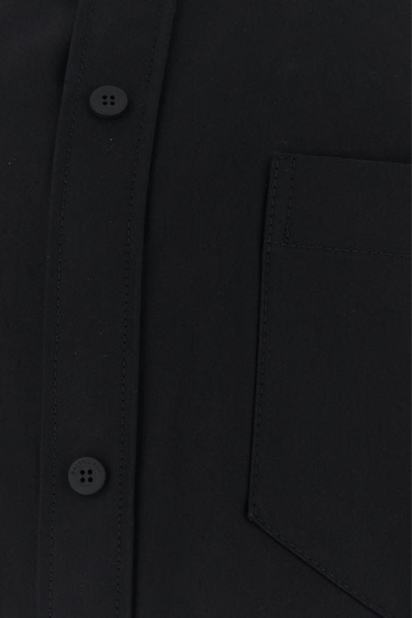 BALENCIAGA | Black poplin oversize shirt