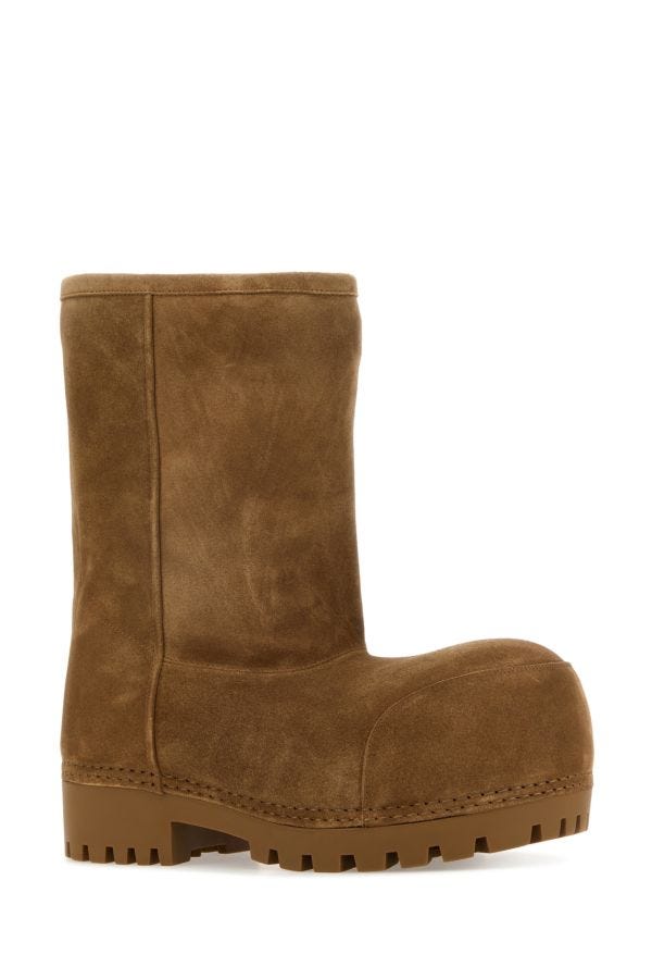 BALENCIAGA | Camel suede Alaska ankle boots