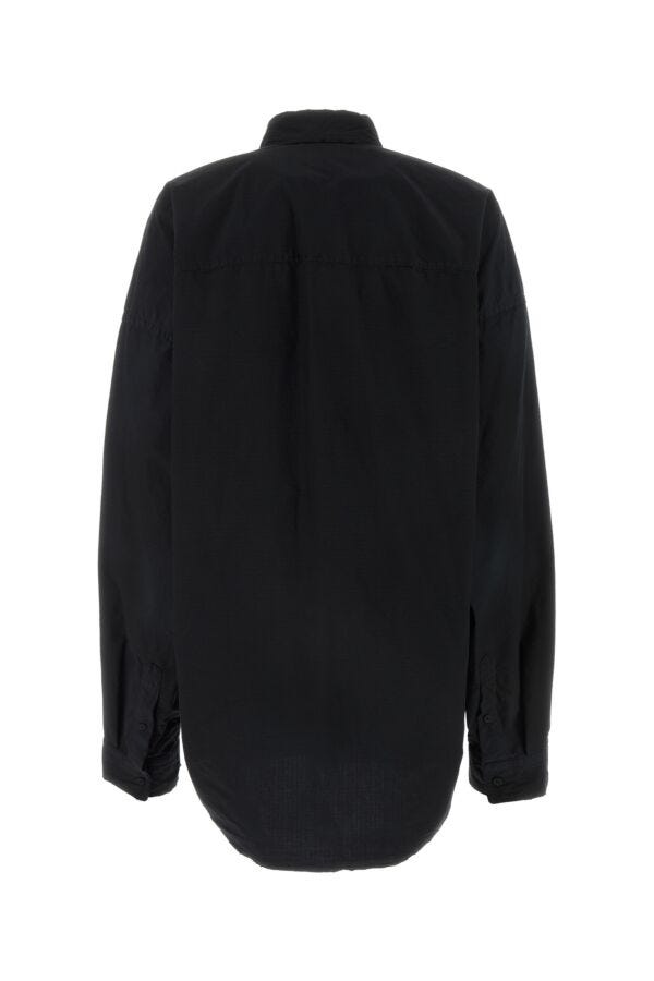BALENCIAGA | Black cotton blend oversize shirt