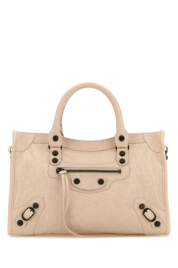 BALENCIAGA | Ivory leather small Le City handbag