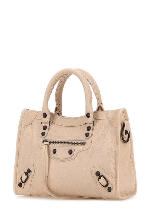 BALENCIAGA | Ivory leather small Le City handbag