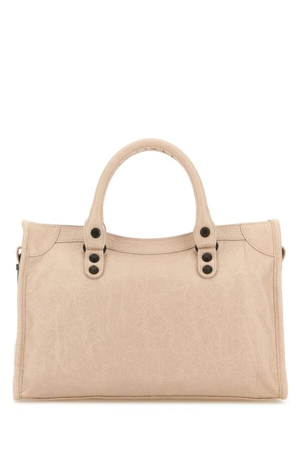 BALENCIAGA | Ivory leather small Le City handbag