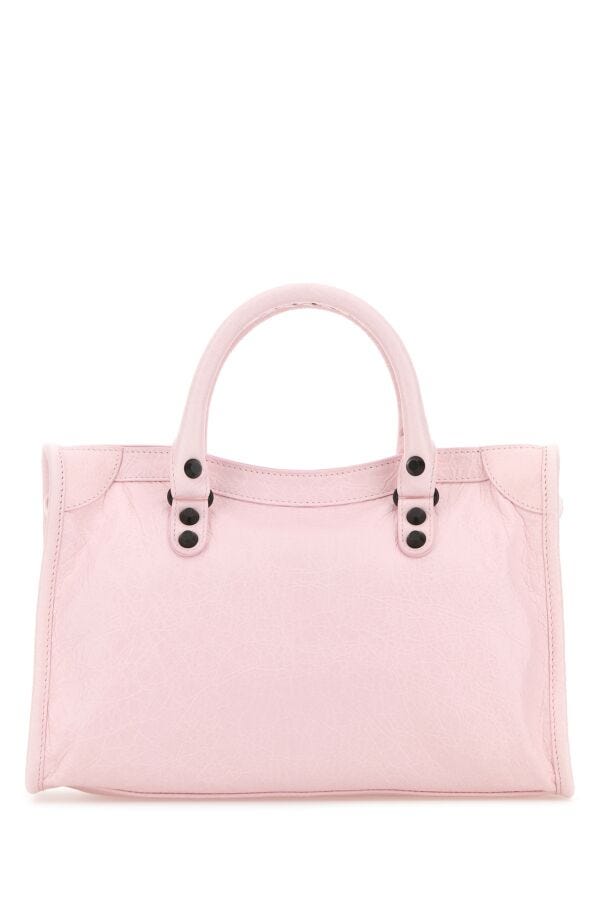 BALENCIAGA | Light pink leather small Le City handbag