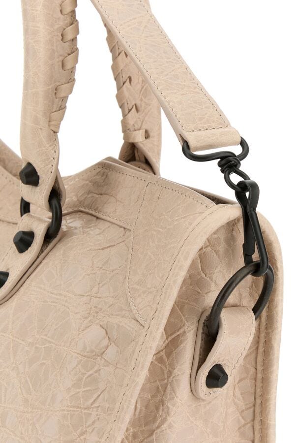BALENCIAGA | Ivory leather medium Le City handbag