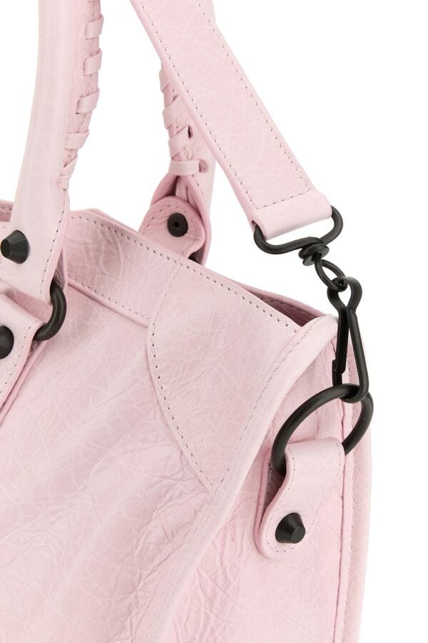 BALENCIAGA | Light pink leather medium Le City handbag