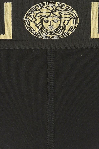 VERSACE | Black stretch cotton brief