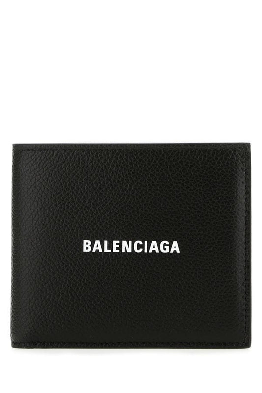 BALENCIAGA | Black leather wallet