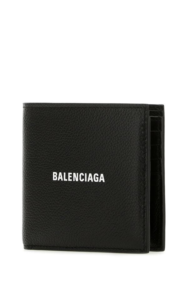 BALENCIAGA | Black leather wallet