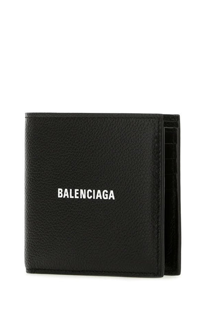 BALENCIAGA | Black leather wallet