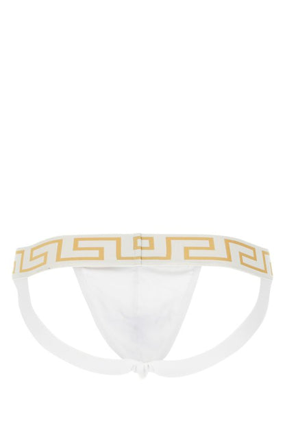 VERSACE | White stretch cotton jockstrap