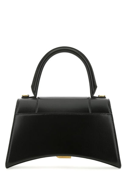 BALENCIAGA | Black leather small Hourglass handbag
