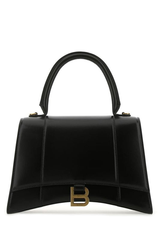 BALENCIAGA | Black leather medium Hourglass handbag