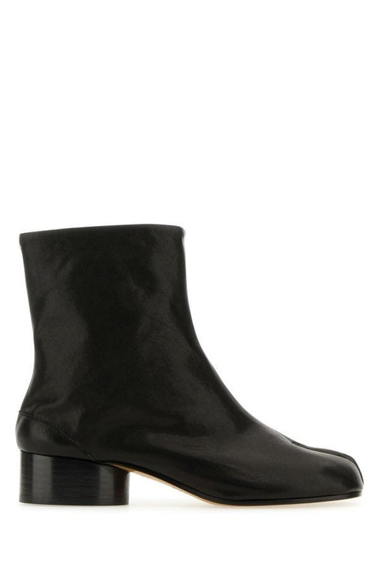 MAISON MARGIELA | Black nappa leather Tabi ankle boots