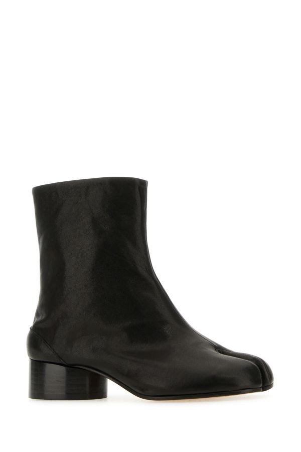 MAISON MARGIELA | Black nappa leather Tabi ankle boots