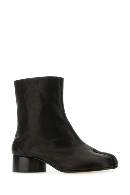 MAISON MARGIELA | Black nappa leather Tabi ankle boots
